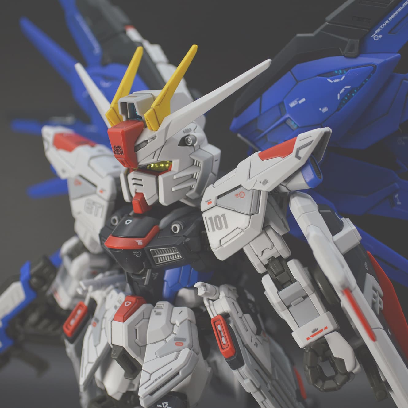 MGSDフリーダムガンダムのプラモデル完成写真